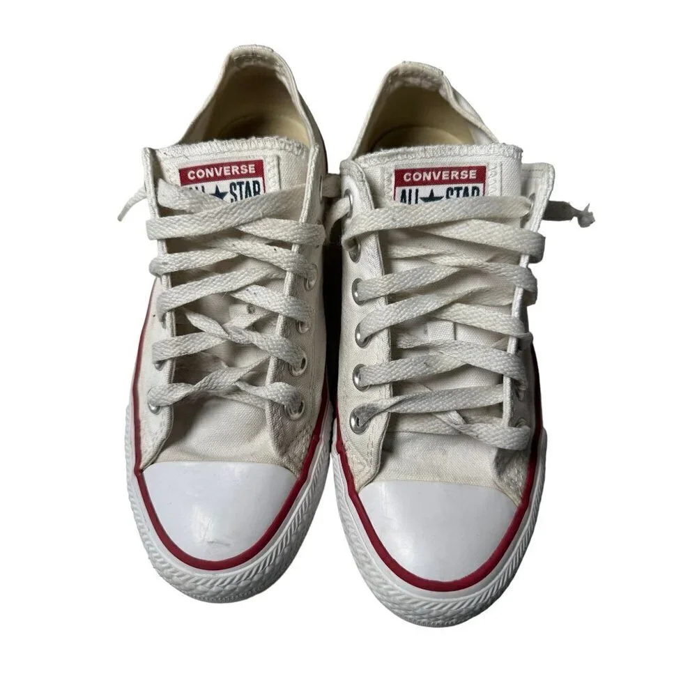 Converse, All Star white unisex tennis shoes